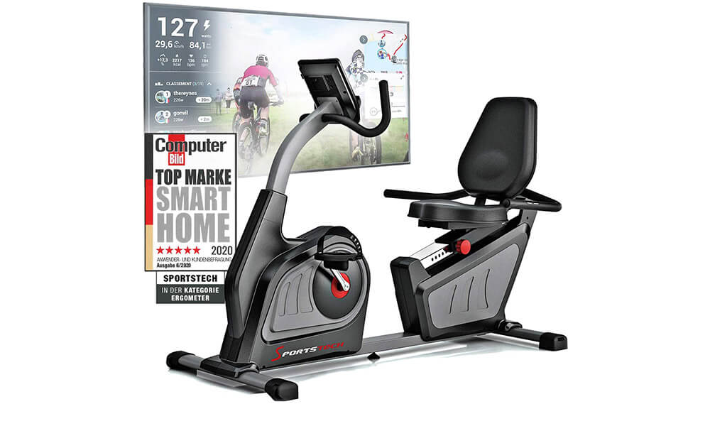 Sportstech ES600 Cyclette ergometro reclinabile Professionale