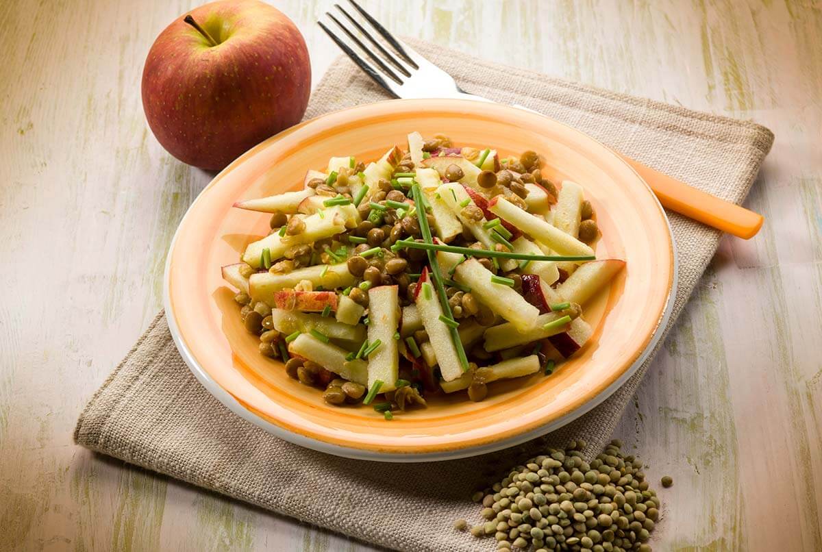 Insalata di mele e lenticchie Insalata di mele e lenticchie