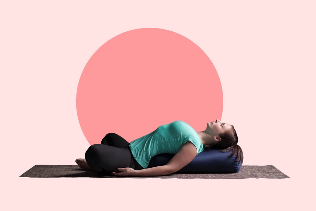 Posa della farfalla con supporto alla schiena