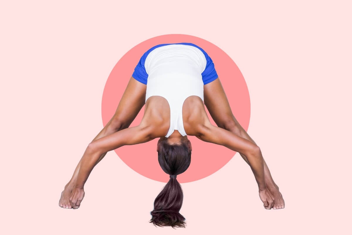 Prasarita Padottanasana Piegamento avanti con gambe divaricate uni