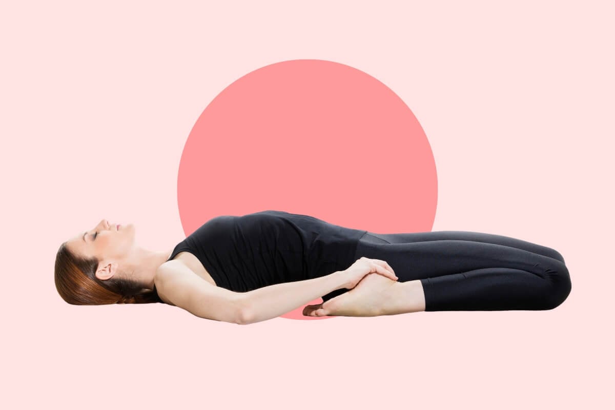 Supta Virasana eroe disteso uni Supta Virasana eroe disteso uni