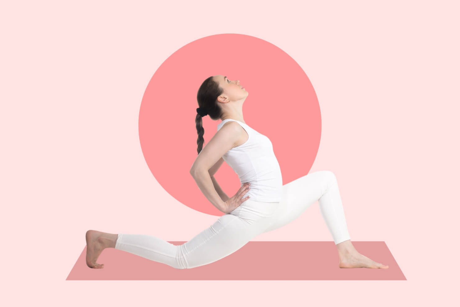 Anjaneyasana posa della luna crescente uni Anjaneyasana posa della luna crescente uni