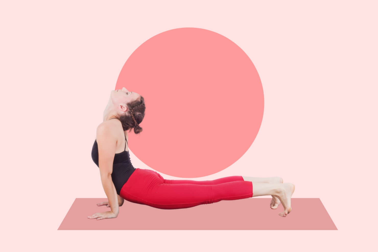 Urdhva Mukha Svanasana cane a faccia in su uni