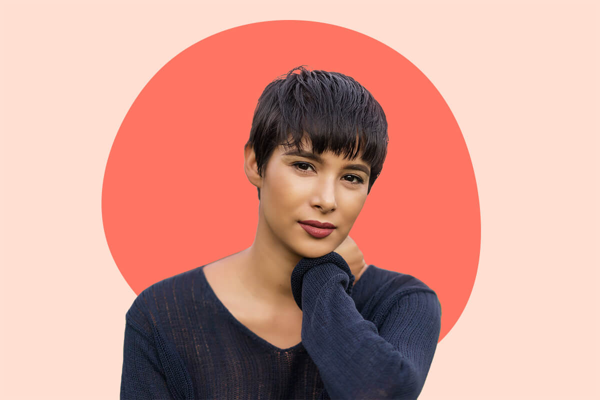 Pixie cut con frangia(tagli corti fermminili)
