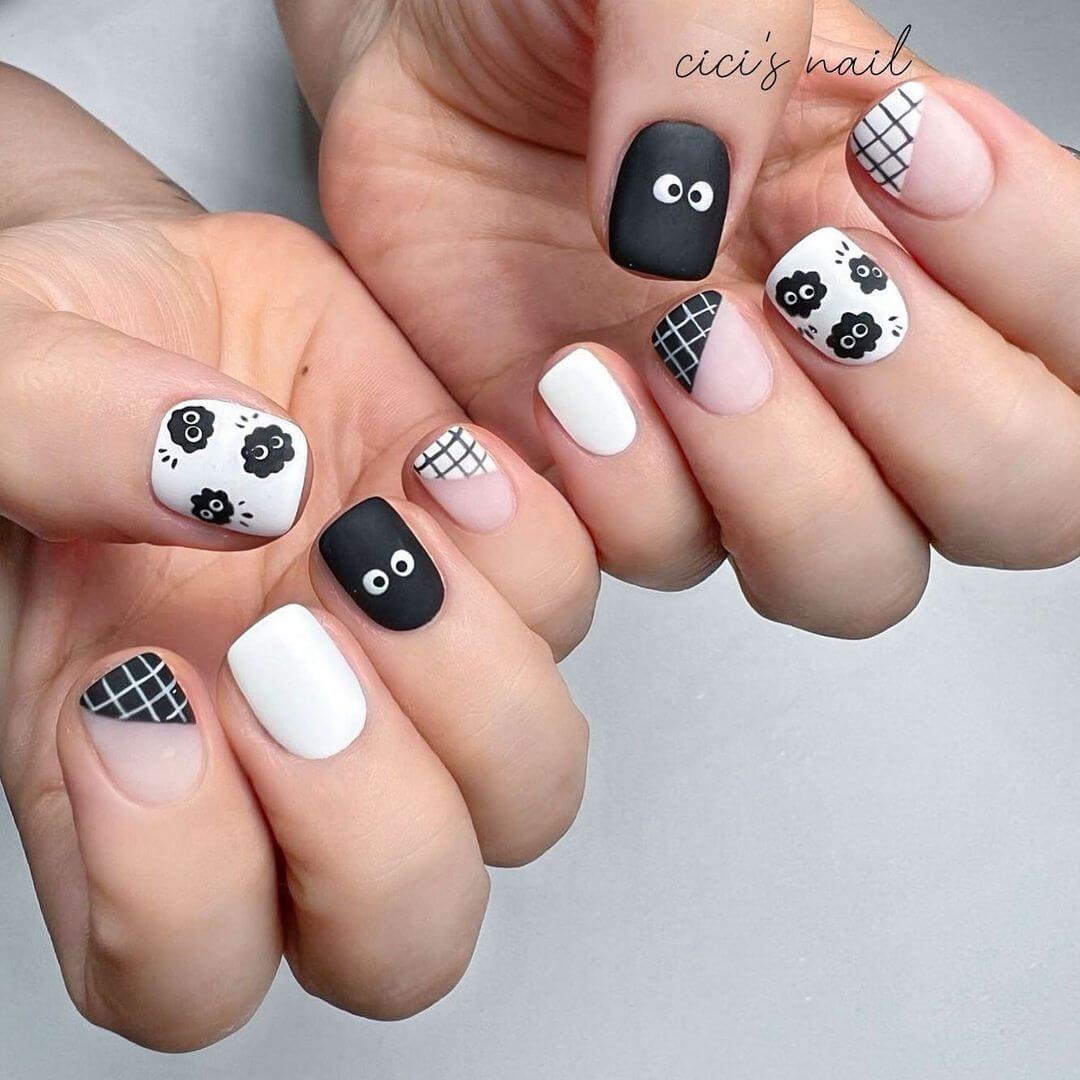 UNGHIE MINIMAL BLACK AND WHITE