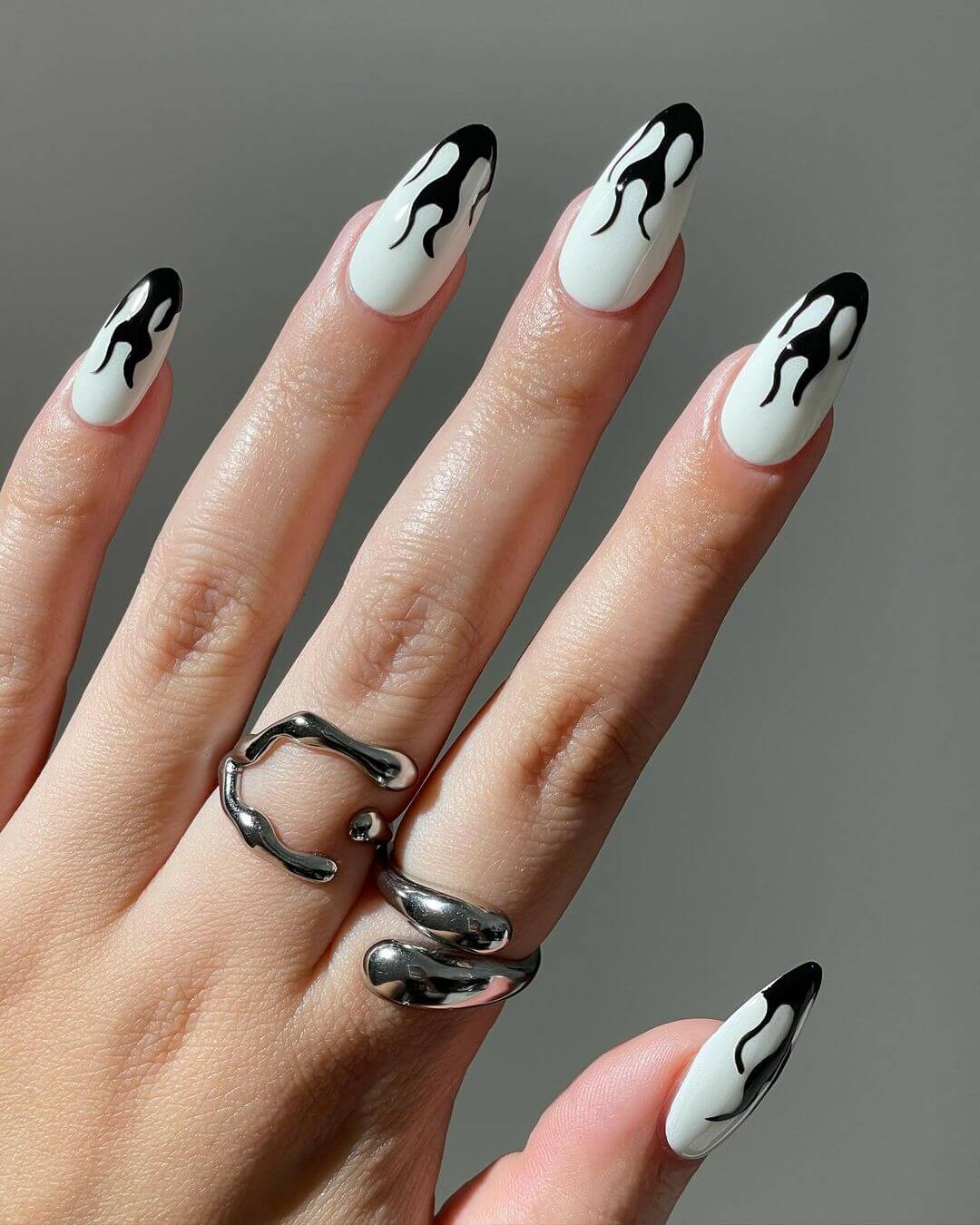 glow in the dark flames avrnailswatches